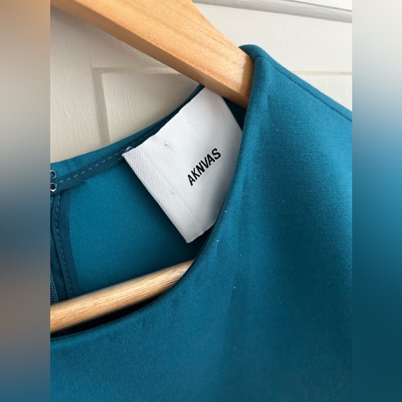 Aknvas Teal Blue Neneh Corset Minidress - Size 6 - Picture 8 of 13